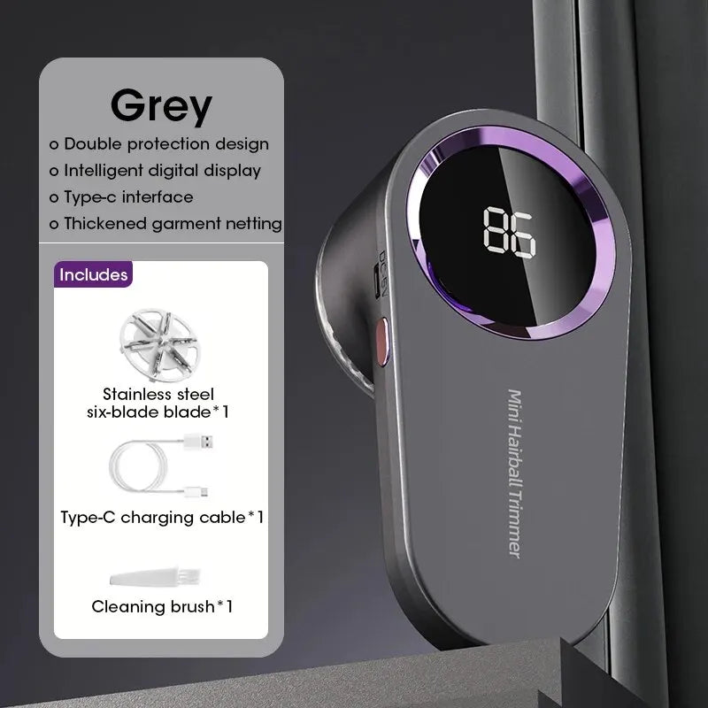 "Elektroniczny usuwacz sierści - zawartość zestawu i akcesoria"