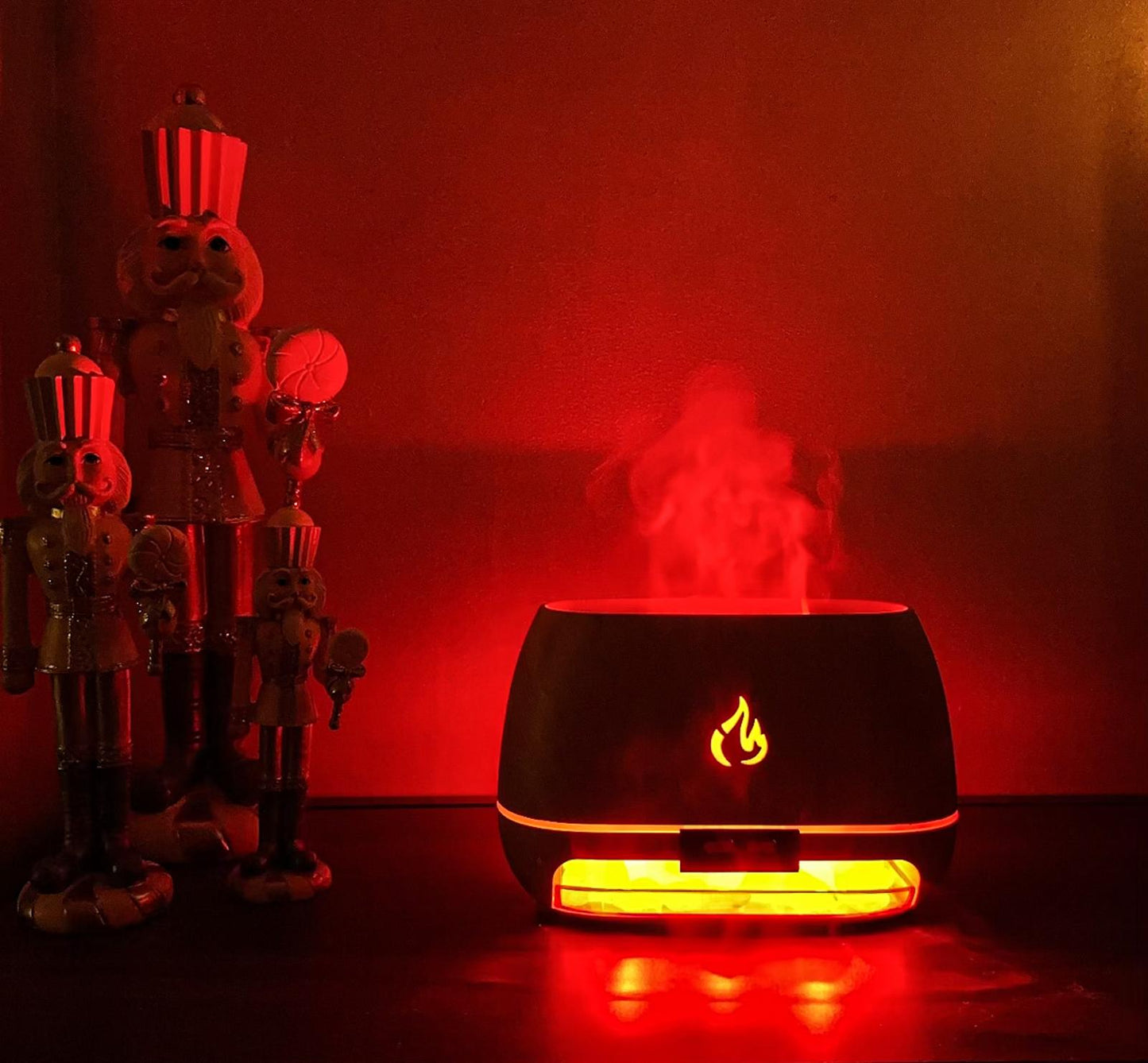 Dyfuzor z solą himalajską - kolorowe podświetlenie LED w akcji