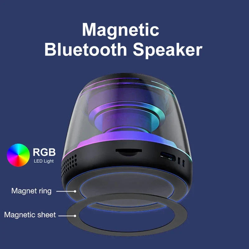 Magnetyczny Głośnik Bluetooth 5.3 – Niesamowita Jakość Dźwięku, 7 Godzin Gry i Ładowanie w Jednym!