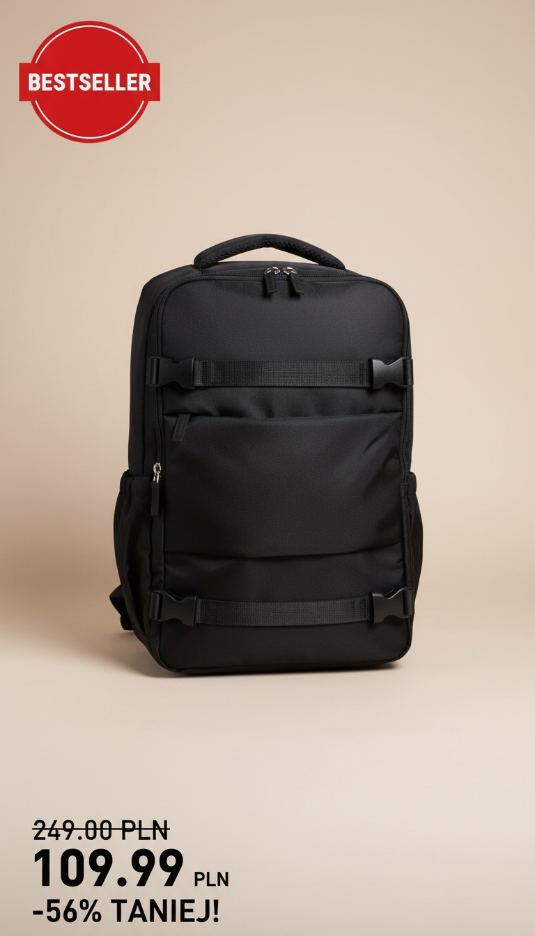 Plecak kabinowy Ryanair 40x20x25 - bestseller z promocją